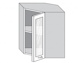 1.60.3у Шкаф настенный (h=720) угловой на 600мм со стекл. дверцей в Верхней Пышме - verhnyaya-pyshma.magazin-mebel74.ru | фото