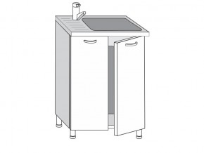 2.60.2мн Шкаф-стол на 600мм под накладную мойку с 2-мя дверцами в Верхней Пышме - verhnyaya-pyshma.magazin-mebel74.ru | фото