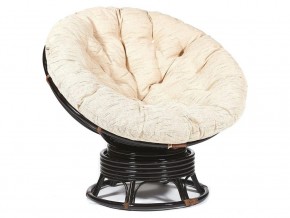 Кресло-качалка Papasan w 23/01 B с подушкой Antique brown, ткань Старт в Верхней Пышме - verhnyaya-pyshma.magazin-mebel74.ru | фото