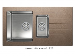 Мойка комбинированная Tolero twist TTS-890 Темно-бежевый 823 в Верхней Пышме - verhnyaya-pyshma.magazin-mebel74.ru | фото